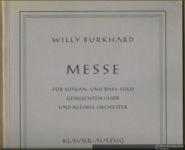  - Messe für Sopran- und Bass-Solo, gemischten Chor und kleines Orchester, Op. 85 (= Bärenreiter-Ausgabe 2486a). Klavier-Auszug.