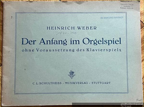  - Der Anfang im Orgelspiel ohne Voraussetzung des Klavierspiels.