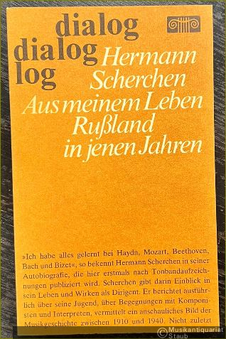  - Aus meinen Leben. Rußland in jenen Jahren. Erinnerungen (= Dialog).