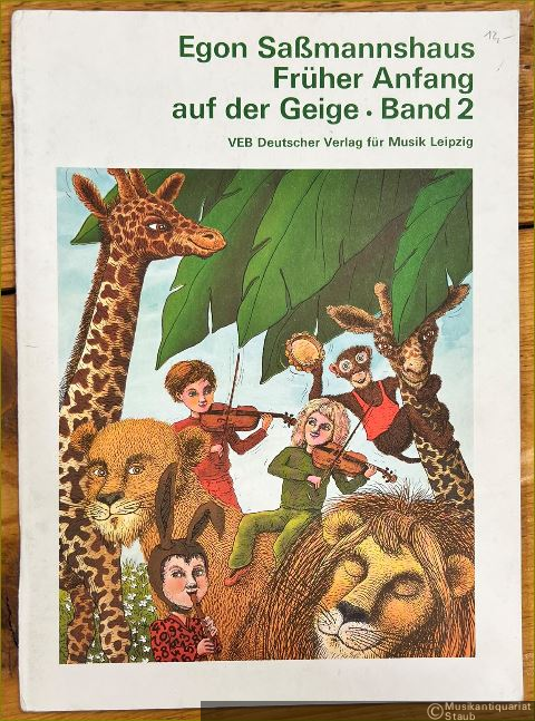  - Früher Anfang auf der Geige, Band 2. Eine Violinschule für Kinder ab 4 Jahren (= DVfM 30050).