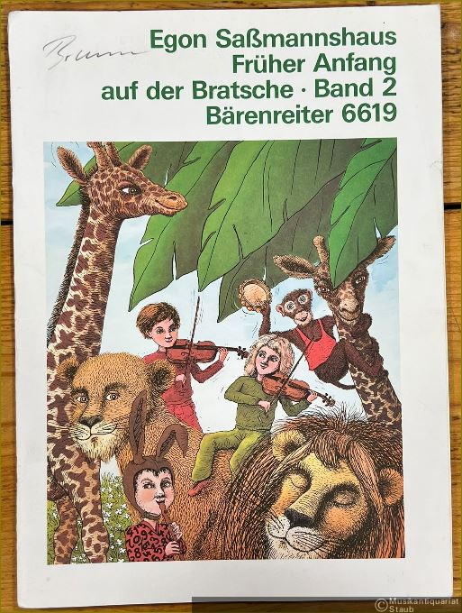  - Früher Anfang auf der Bratsche, Band 2. Eine Bratschenschule für Kinder ab 4 Jahren (= Bärenreiter 6619).