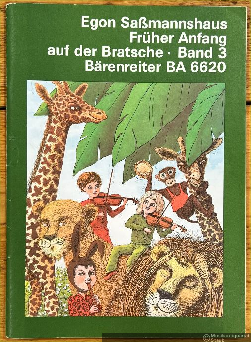  - Früher Anfang auf der Bratsche, Band 3. Frühes Duospiel. Tänze und Spielstücke in verschiedenen Tonarten (= Bärenreiter 6620).