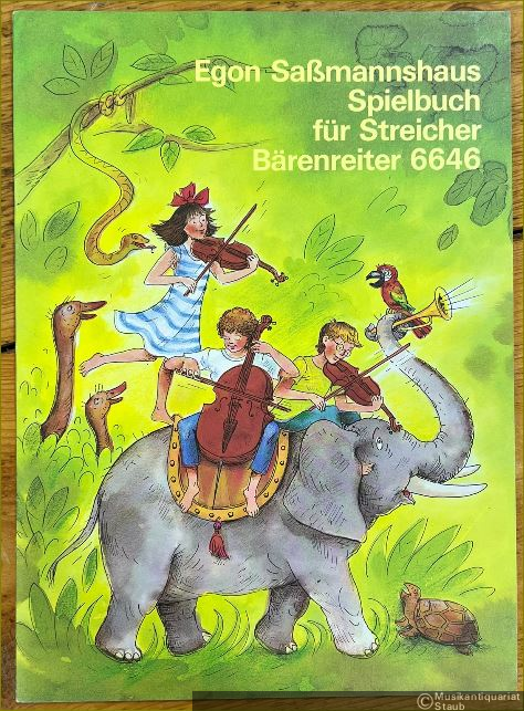  - Spielbuch für Streicher. Eine Orchester-Vorschule für Kinder (Geige, Bratsche und Cello) (= Bärenreiter 6646).