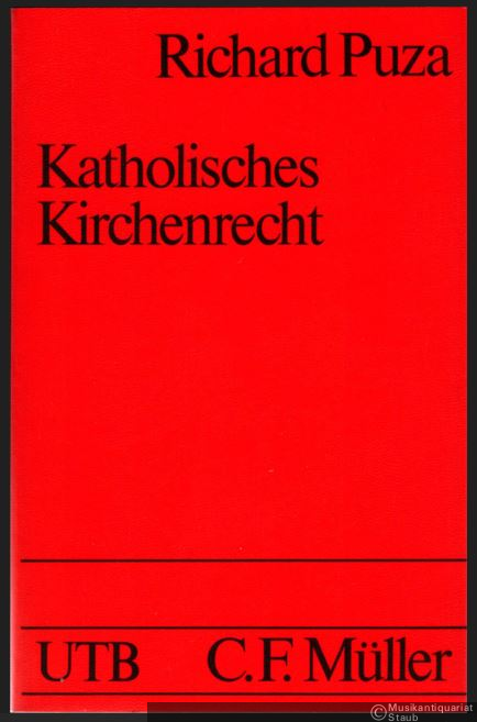  - Katholisches Kirchenrecht (= Uni-Taschenbücher, Bd. 1395).