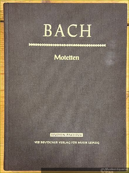  - Motetten BWV 225-230 u. BWV 118 (1. u. 2. Fassung) (= DVfM 3102). Studien-Partitur.
