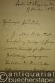 Eigh. Brief m. U. Berlin, 17. Oktober 1881. 4 S. (15,5 x 10 cm). Mit e. Adresse. An eine Freundin [die Frau seines Freundes Fritz Esser in Köln].