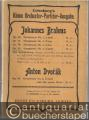 Symphonie No. 4 E moll op. 98 (= Eulenburg's kleine Orchester-Partitur-Ausgabe, Symphonien No. 28).