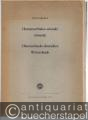 Hornjoserbsko-nemski slownik. Obersorbisch-deutsches Wörterbuch.