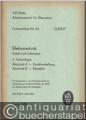 Fachwortheft Nr. 23 D/R/E/F. Elektrotechnik. Kabel und Leitungen. 4. Technologie. Abschnitt A - Drahtherstellung. B - Verseilen.