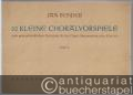 30 kleine Choralvorspiele zum gottesdienstlichen Gebrauch für die Orgel (Harmonium oder Klavier). Heft 2 (Bärenreiter-Ausgabe 2434).