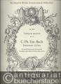 Triosonate G-Dur für zwei Violinen und Generalbaß (Cembalo oder Klavier, Violoncello ad lib.) (= Collegium musicum, Nr. 16) (= Breitkopf & Härtels Kammermusik-Bibliothek, Nr. 1829).