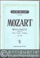 Missa Brevis (Missa Nr. 7) D-Dur KV 194 (= Edition Breitkopf, Nr. 5739). Klavierauszug mit Text.