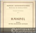 Konzert für Flöte, Streichorchester und Klavier (Erstdruck). (= Deutsche Instrumentalmusik. Werkreihe für Kammerchor, Nr. 31). Partitur (zugleich Klavierstimme, 6 Stimmen).