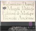 Bentrovata a tre voci con basso continuo (= Wydawnictwo Dawnej Muzyki Polskiej 27, PWM 5117).