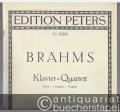 Klavier-Quartett Nr. 2 A-Dur Op. 26 (= Edition Peters, Nr. 3939b).