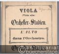 Orchestra-Studies for Tenor. L'Alto dans l'Orchestre. Etudes progressives pour l'Alto / Orchester-Studien für Viola oder Viola alta. Band I.