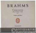 Concerto D-Dur / Re majeur / D major op. 77 (= Edition Schott, Nr. 1664).