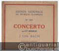 Concerto en Ut Mineur de J. Chr. Bach (= Edition Nationale de Musique Classique, No. 5457). Version pour Alto.