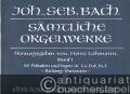 Sämtliche Orgelwerke, Band 1. Elf Präludien und Fugen in C, c, D, d, Es, E - Anhang: Varianten (= Edition Breitkopf, Nr. 6581).