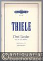 Drei Lieder für Alt und Klavier. Nach Gedichten von Rainer Maria Rilke (= Edition Peters, Nr. 5551).