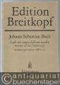 Laßt und sorgen, laßt uns wachen (Herkules auf dem Scheidewege / Die Wahl des Herkules) BWV 213 (= Edition Breitkopf Nr. 7213). Klavierauszug.