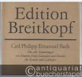 Die sechs Sammlungen von Sonaten, freien Fantasien und Rondos für Kenner und Liebhaber. Dritte Sammlung: Drei Klaviersonaten und drei Rondos (= Edition Breitkopf, Nr. 4403).