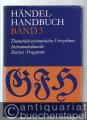 Musik (Bücher/Noten) » Musikwissenschaft - Händel-Handbuch, gleichzeitig Supplement zu Hallische Händel-Ausgabe (Kritische Gesamtausgabe). Bände 1-4.