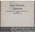 Quintette pour Flute, Hautbois, Clarinette (La), Basson et Cor (= Edition Schott, Nr. 4121). Parties.