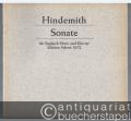 Sonate für Englisch Horn und Klavier (1941) (= Edition Schott, Nr. 3672).