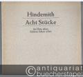 Acht Stücke für Flöte allein (1927) (= Edition Schott, Nr. 4760).