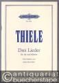 Drei Lieder für Alt und Klavier. Nach Gedichten von Rainer Maria Rilke (= Edition Peters, Nr. 5551).