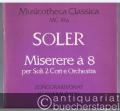 Miserere a 8 per Soli, 2 Cori e Orchestra (= Musicotheca Classica, MC 19a). Klavierauszug.