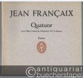 Quatuor pour Flute, Hautbois, Clarinette (Si b) et Basson (= Edition Schott, Nr. 4222). Stimmen.