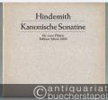 Kanonische Sonatine für zwei Flöten opus 31 No. 3 (= Edition Schott, Nr. 2002). Partitur.
