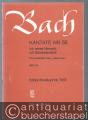 Kantate Nr. 55. Ich armer Mensch, ich Sündenknecht. BWV 55 (= Edition Breitkopf Nr. 7055). Klavierauszug.