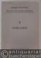 Bicinien für gleiche Stimmen. II Psalmen (= Bärenreiter-Ausgabe 2746).