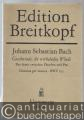 Geschwinde, ihr wirbelnden Winde. Der Streit zwischen Phoebus und Pan. Dramma per musica BWV 201 (= Edition Breitkopf, Nr. 7201). Klavierauszug.