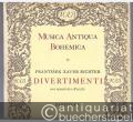 Divertimenti per quartetto d'archi (= Musica Antiqua Bohemica, 71). Partitura.