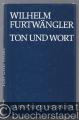 Ton und Wort. Aufsätze und Vorträge 1918 bis 1954.
