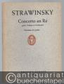 Concerto en Re pour Violon et Orchestre (= Edition Schott, Nr. 3504). Partition de poche.