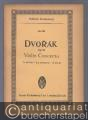 Concerto A minor for Violin and Orchestra op. 53 (= Edition Eulenburg, No. 751).