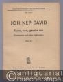 Kume, kum, geselle min. Divertimento nach alten Volksliedern für Orchester, Werk 24 (= Breitkopf & Härtels Partitur-Bibliothek, Nr. 3338).
