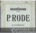 24 Capricen für Violine (= Edition Breitkopf, Nr. 2233).