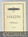 24 Kanons. I. Teil: 14 2-8stimmige ausgewählte Kanons. II. Teil: Die zehn Gebote (der Kunst) (= Edition Peters, Nr. 2965a). Partitur.