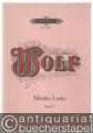 Gedichte von Eduard Mörike für eine Singstimme und Klavier, Band IV (= Edition Peters, Nr. 3143a). Hohe Stimme.