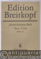Messe A-Dur für Sopran, Alt, Baß, vierstimmigen gemischten Chor, Flauto traverso I/II, Violino I/II, Viola, Basso continuo BWV 234 (= Edition Breitkopf Nr. 4063). Klavierauszug.