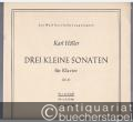 Drei kleine Sonaten für Klavier op. 41, Nr. 1 in d-Moll (= Edition Breitkopf, Nr. 4259a).