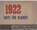 1922. Suite für Klavier op. 26 (= Edition Schott, Nr. 1732).