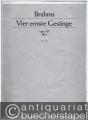 Vier ernste Gesänge mit Klavierbegleitung, op. 121 (= Edition Schott, Nr. 1671). Ausgabe für Bass.