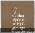 Einfache Spielstücke und Späße für Klavier Op. 80a (= Collection Litolff, Nr. 5634).